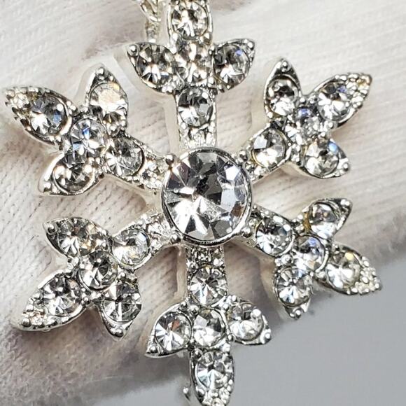 Disney Frozen Snowflake Rhinestone Necklace - Picture 3 of 11
